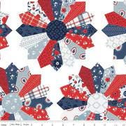Wide Back American Beauty Dresden White- 3 yard cut