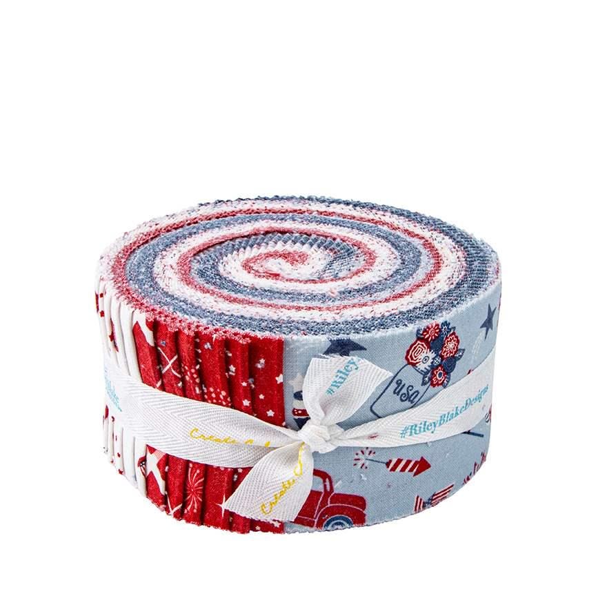 Stars and Stripes Forever 2.5 Inch Rolie Polie- 40 pieces