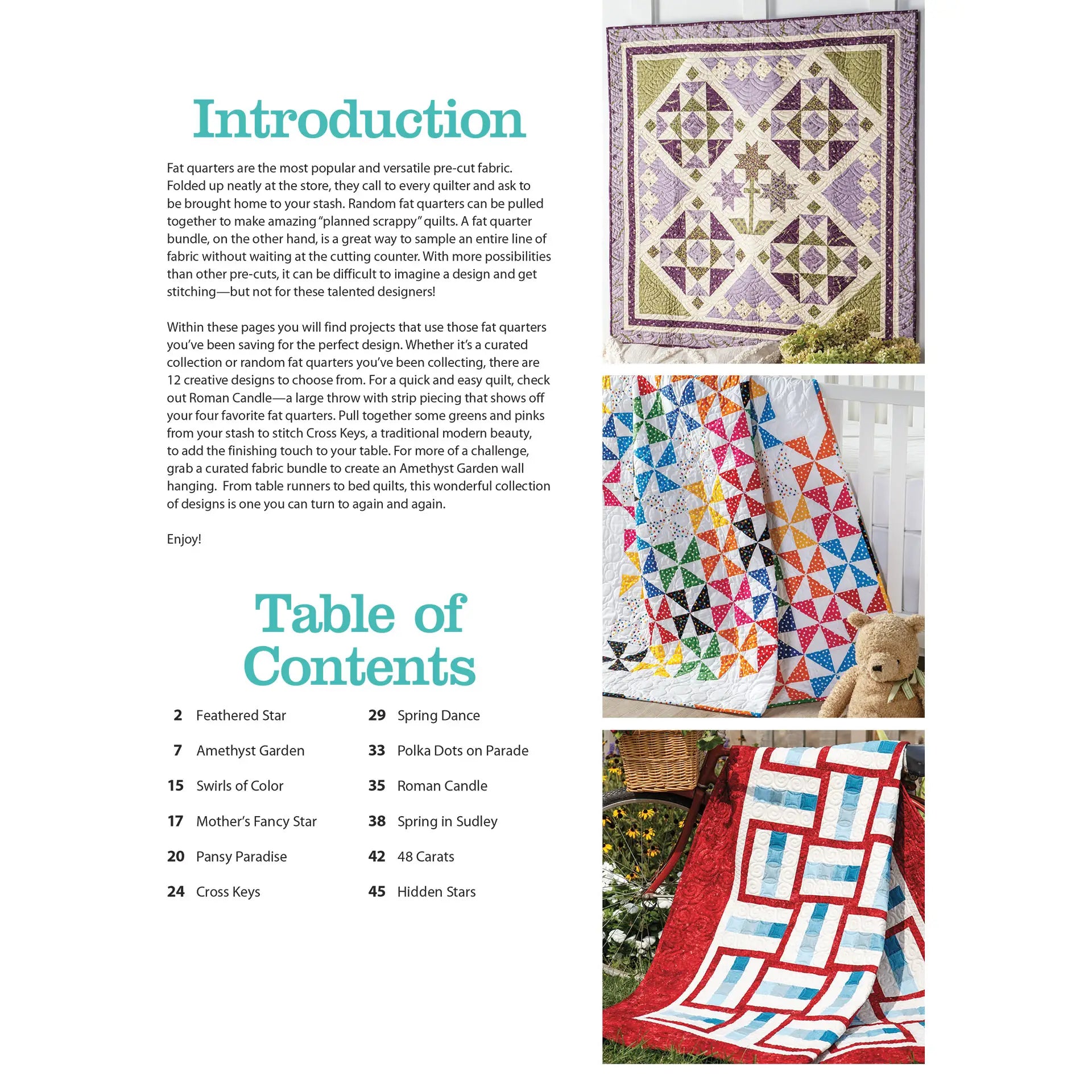 Annie's -Fat-Quarter Friendly Quilts Pattern Book