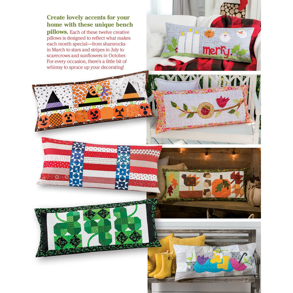 Annie's-Bench Pillows for All Seasons Quilt Pattern Book