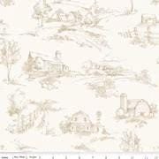 Wide Back Countryside Scenery Sand- 3 yard cut