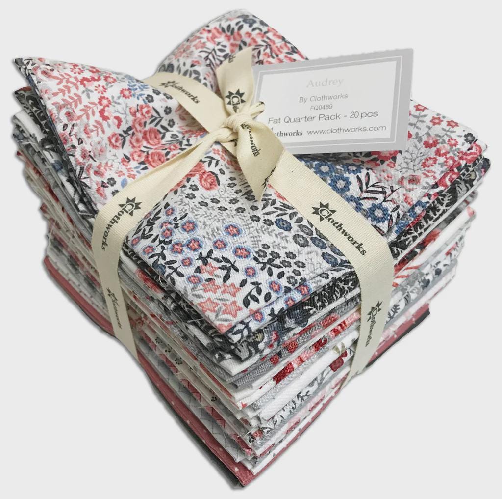 Audrey Fat Quarter Bundle from Clothworks