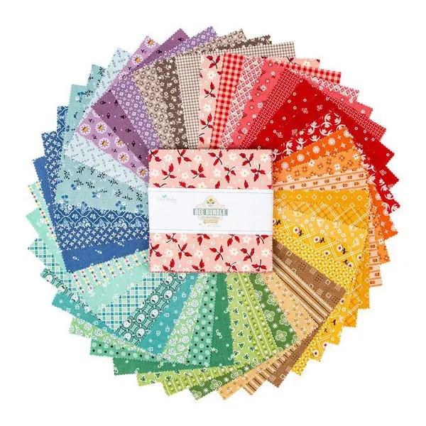 Bee Bundle by Lori Holt for Riley Blake, 10x10 squares-42